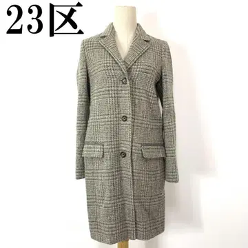 23구 23KU 체스터 코트 그레이 체크 36 B8914