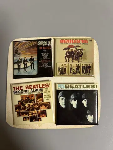 The Beatles 핀 배지 4개 세트
