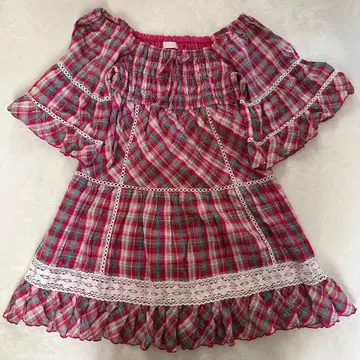 LIZ LISA 프릴 오프숄더 블라우스 M 사이즈