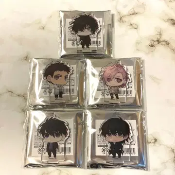 키라메모전 나이트로키랄 복권 B상 아크릴 스탬프 슬로우 데미지 세트