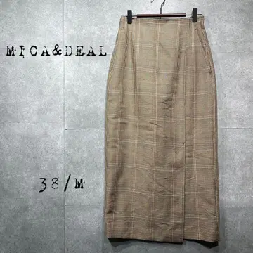 MICA&DEAL 마이카&딜 롱 타이트 스커트 하운드투스 38 일본제