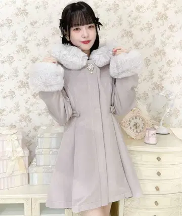 ROJITA 허트 하트 버클 후디 코트