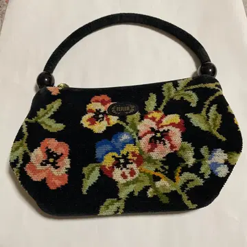 FELIER 플라워 무늬 핸드백 팬지 고품질