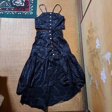 axes feamme 자카드 셋업 피쉬테일 스커트 블랙