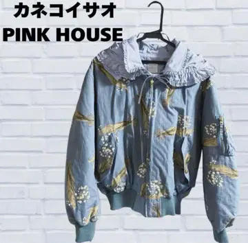 빈티지 카네코 이사오 핑크하우스 후드 프릴 레이스 자켓