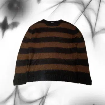 archive y2k 그런지 모헤어 스트라이프 니트