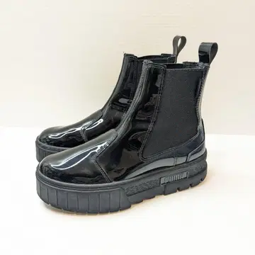 PUMA 푸마 메이즈 첼시 제리 23.5cm 에나멜 블랙
