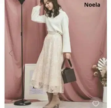 Noela 크로스 스티치 레이스 스커트 택 포함