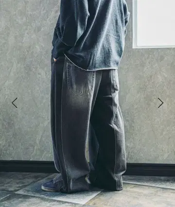 [MODE NORM CORE] 데님 패치워크 빵 블랙