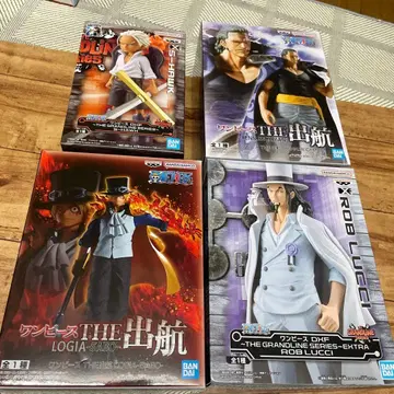 원피스 피규어 세트 S 호크, 사보, 벡맨, 루치