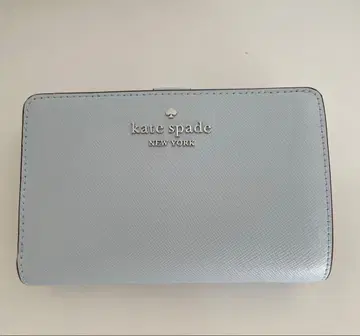 케이트 스페이드 라이트 블루 접이식 지갑