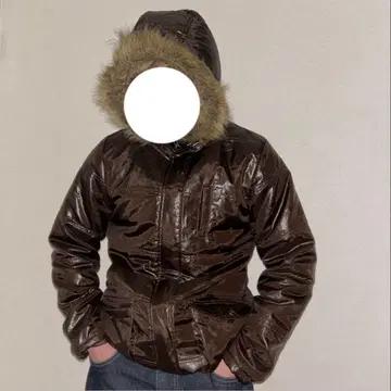 00s y2k 퍼 다운 자켓 헤이세이 갸루 남자 그런지 시크 스타일