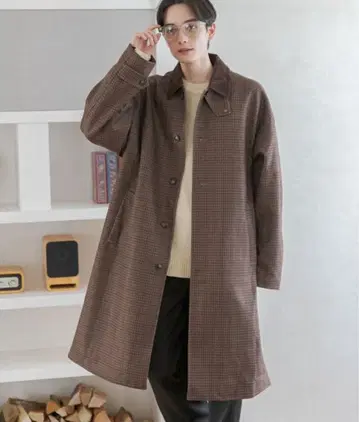 완판템 rageblue 갈라 스텐카라 코트 브라운 L 사이즈