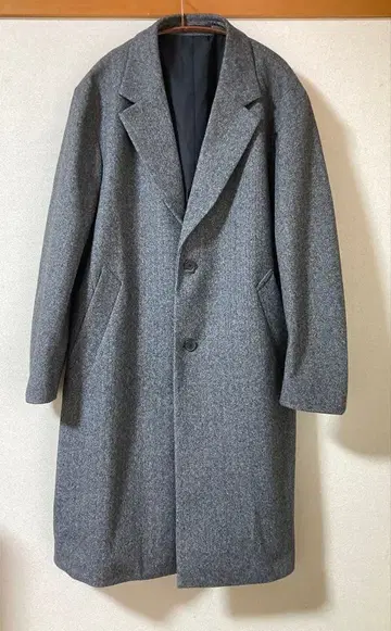 미사용품 코지 멜톤 체스터 코트 M 사이즈 그레이