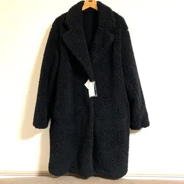 유니클로 새상품 보아 프리 테일러드 코트 여성용 X L (L L) 블랙