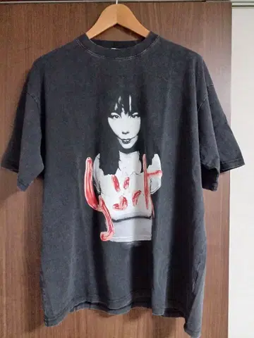 비요크 T셔츠 빈티지 가공 XL 새상품급