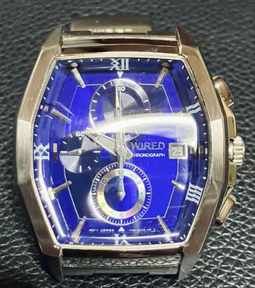 WIRED 크로노그래프 손목시계 블루