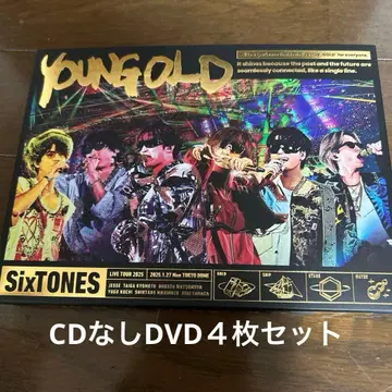 SixTONES YOUNG GOLD 초회반 DVD만 4장 세트 CD 없음