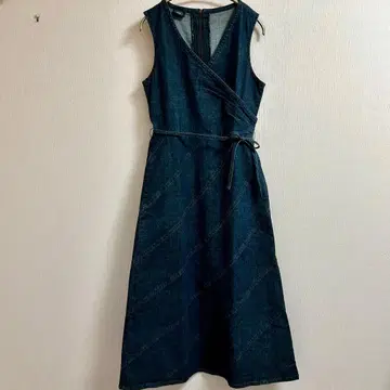 로라 애슐리 Laura Ashley 오버롤 스커트 데님 9호