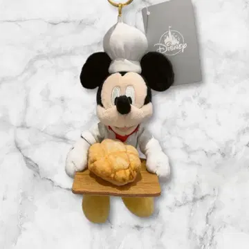 미키 봉제 인형 키링 키체인 MICKEY'S BAKERY