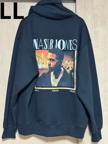 [ 새상품 ] NASIR JONES 그래픽 후드티 백 프린트 Nas