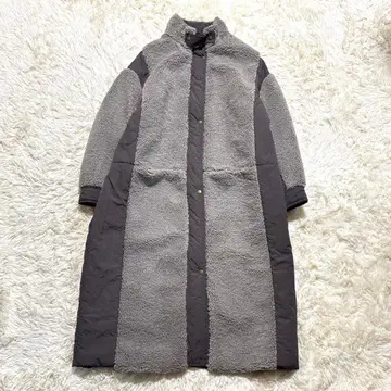 [새상품급] CYNICAL 보아&타프타 롱 코트 절개 디자인