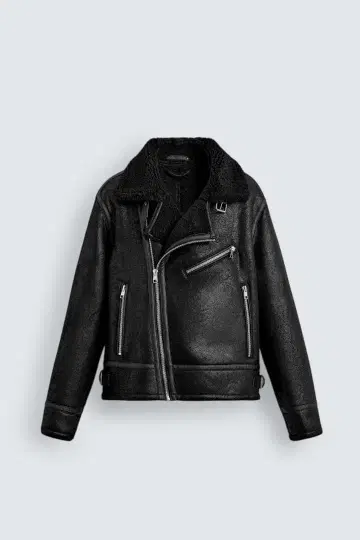 ZARA 대비 인조 가죽 자켓 S