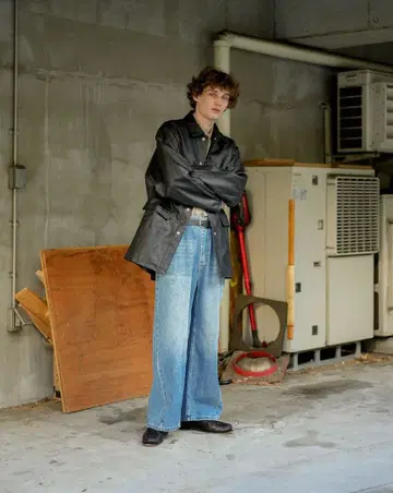 NOTHOMMEBLUE 워시드 청바지 B1063 라이트 블루