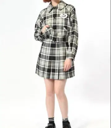 MILK TOY CHECK 셋업 세이지 x 블랙