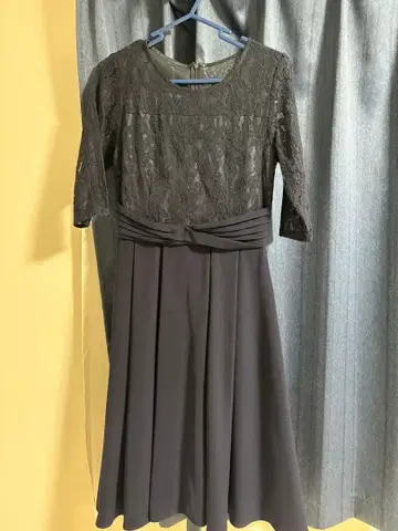 결혼식 포멀 드레스 네이비  레이스 파티