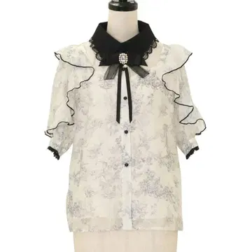 ROJITA 꽃무늬 시어 블라우스