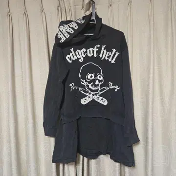 RNA 스컬 후드티 원피스