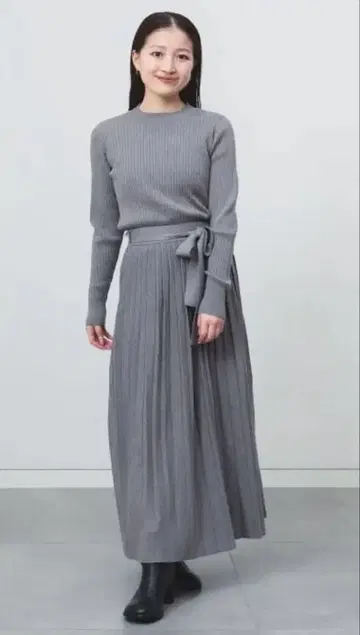 빔스 니트 원피스 셋업