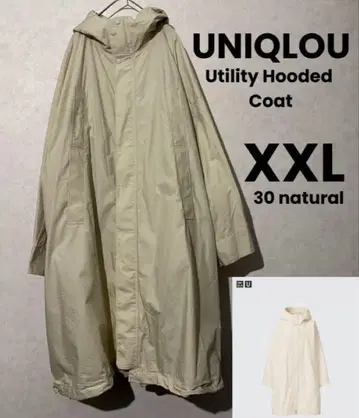 UNIQLOU 유틸리티 후디드 코트 유니클로 코트