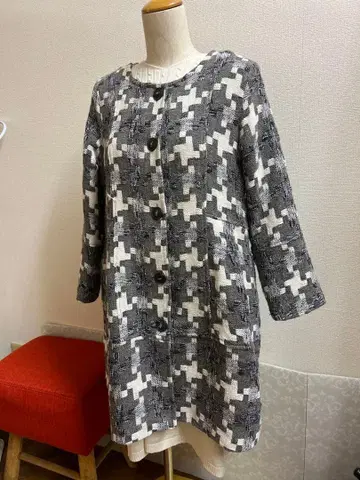 Crespa 기하학 패턴 노카라 자켓