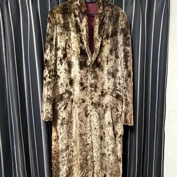 토네이도 마트 빈티지 인조 모피 롱 코트