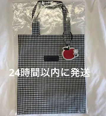 [새상품] 파밀리아 토트백 깅엄 체크