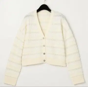 GRACE CONTINENTAL 트위디 V 니트 가디건 36