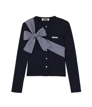 CRANK 리본 타이 니트 가디건