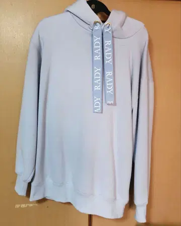 Rady 라이트 블루 후드티 후드 부착