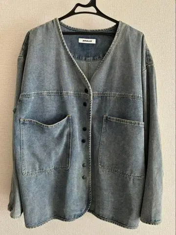 ARULLE V 컬러 데님 자켓 라이트 블루