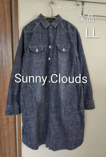 Sunny Clouds 써니클라우드 데님 셔츠 원피스 LL 새상품급