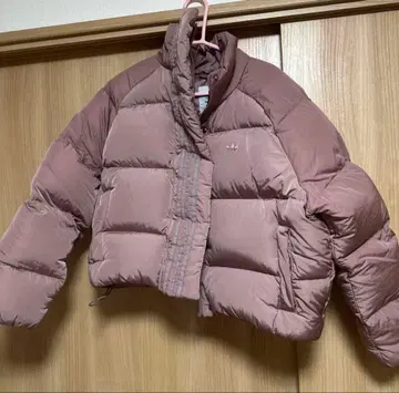 adidas 다운 자켓 핑크 M 사이즈