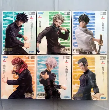 주술회전 라운드 원 한정판 피규어 6점 세트