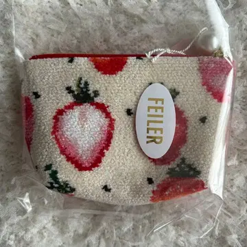 [ 새상품 미개봉 ] FEILER 스트로베리 도트 보트형 파우치