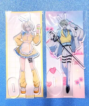 니지사쿠 니지소 아크릴 스탠드 히바치 마나 세트