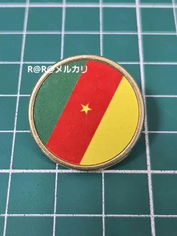 만박 EXPO2025 카메룬관 핀 배지 카메룬 파빌리온