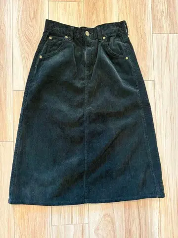 Lee 다크 그린 코듀로이 스커트