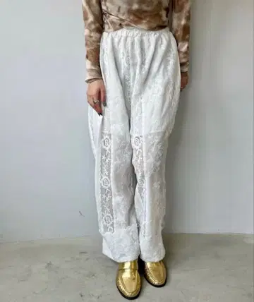 레이스 와이드 팬츠 [ SANSeLF ] sanw23s038