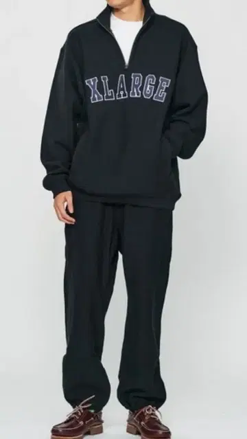 XLARGE x 챔피온 하프 지퍼 풀오버